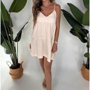 Fresh Laundry | Dresses | New Fresh Laundry Spaghetti Strap Linen Mini Dress  In Cream | Poshmark